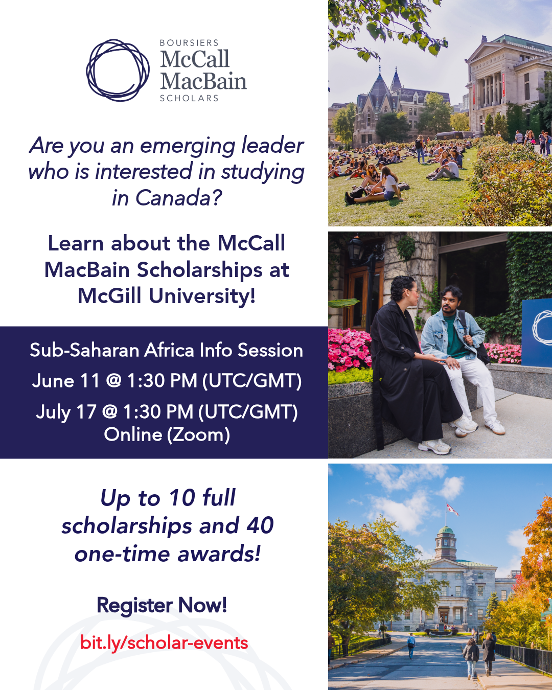 Lancement du programme de bourses McCall MacBain à l’Université McGill