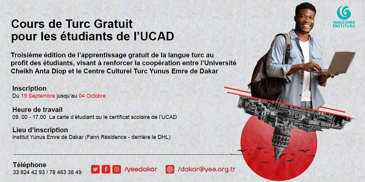 Cours de Turc Gratuit pour les étudiants de l’UCAD