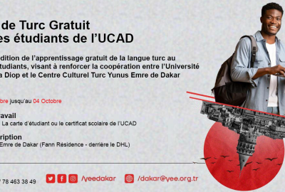 Cours de Turc Gratuit pour les étudiants de l’UCAD